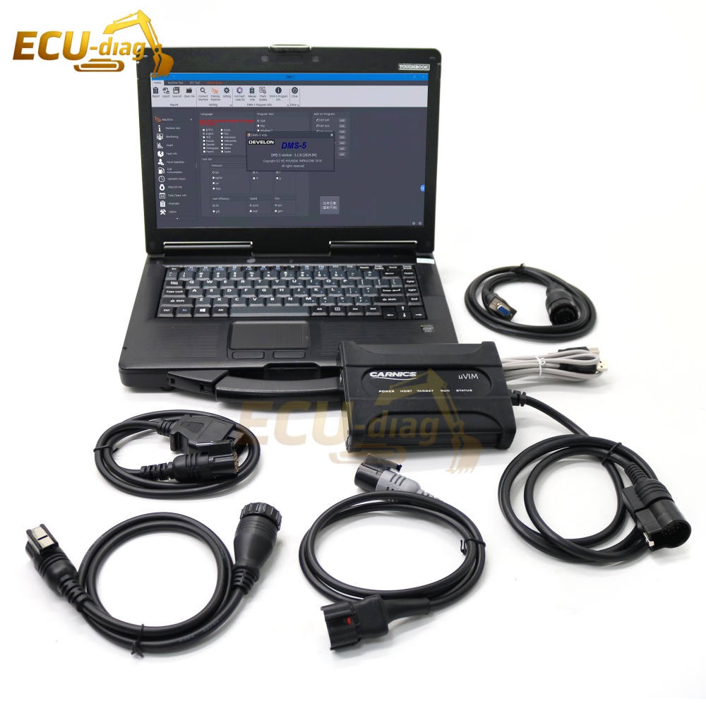 Heavy Equipment Software - 두산 UVIM 통신 인터페이스 스캐너 키트,