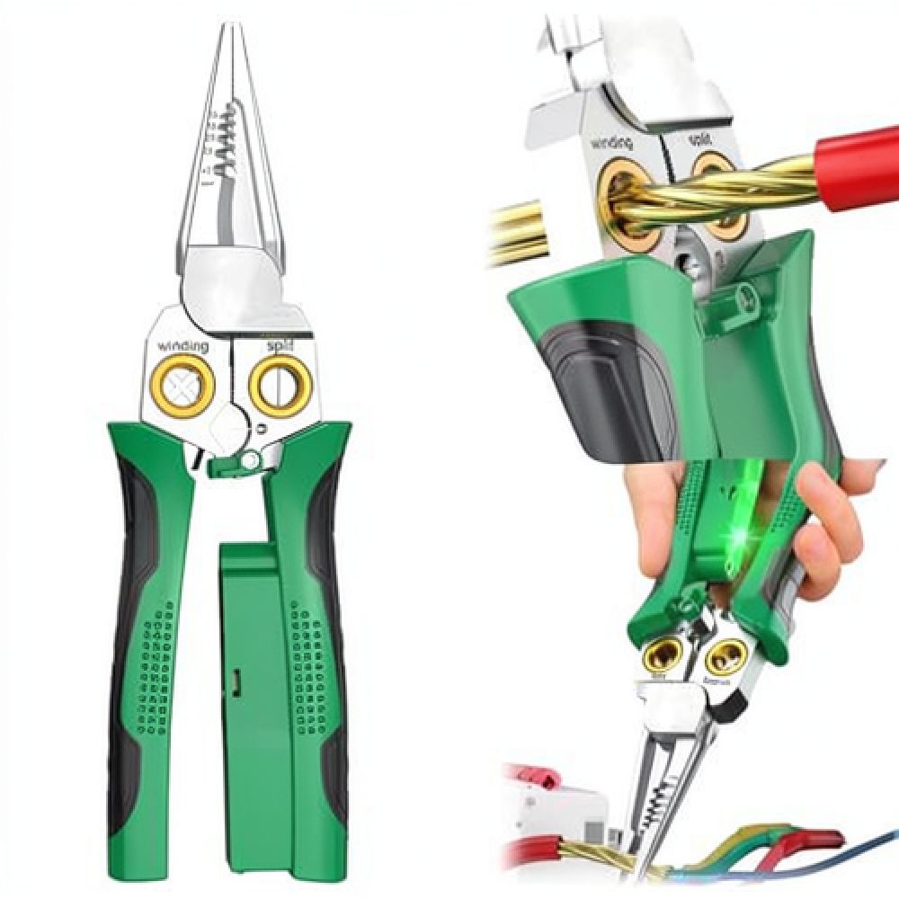 정밀 8-in-1 와이어 스트리퍼 겸용 플라이어, 전기 - Heavy Equipment Electrician 리뷰 및 가격