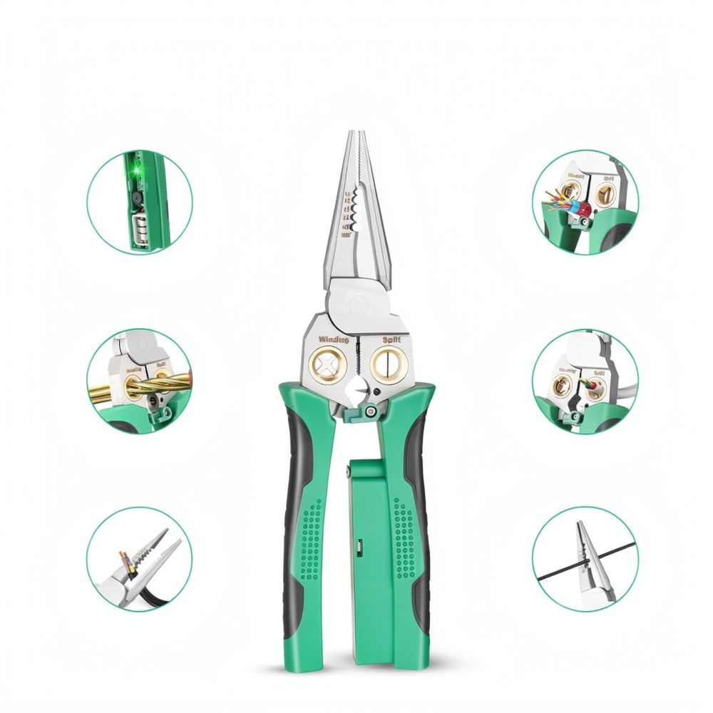 정밀 8-in-1 와이어 스트리퍼 겸용 플라이어, 전기 - Heavy Equipment Electrician 리뷰 및 가격